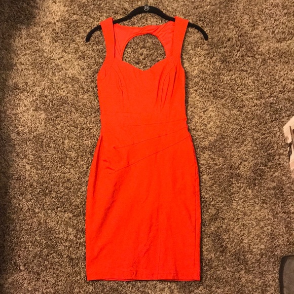 Charlotte Russe Dresses & Skirts - Charlotte Russe Bright Orange Body Con Dress